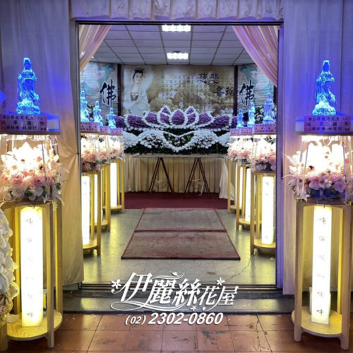 永生花燈柱出租05（5對）一殯福壽廳（告別式）