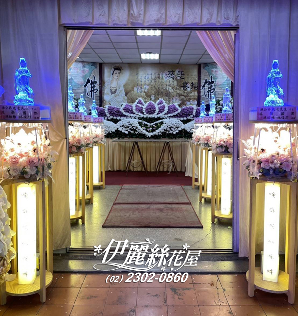 永生花燈柱出租05（5對）一殯福壽廳（告別式）