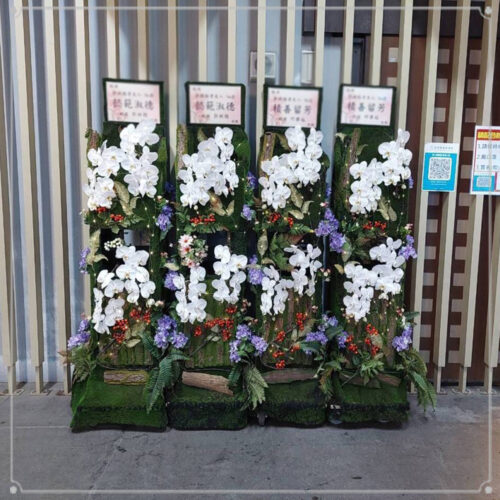 告別式蘭花出租01 -台北市殯儀館.新北市殯儀館.君品綠意（1對）