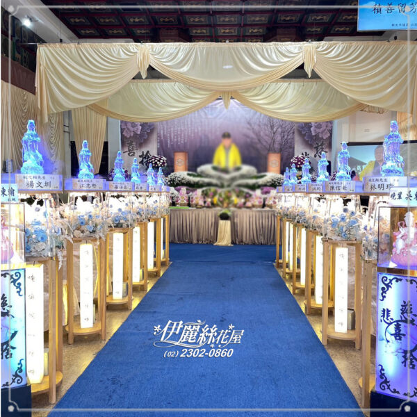 永生花燈柱01（5對）台北殯儀館 辛亥路殯儀館 板橋殯儀館