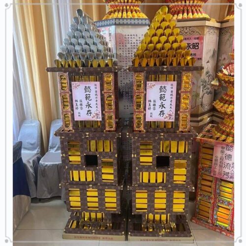 蓮花塔02（1對）巨無霸元寶蓮花塔 台北市蓮花塔 台北殯儀館蓮花塔專送